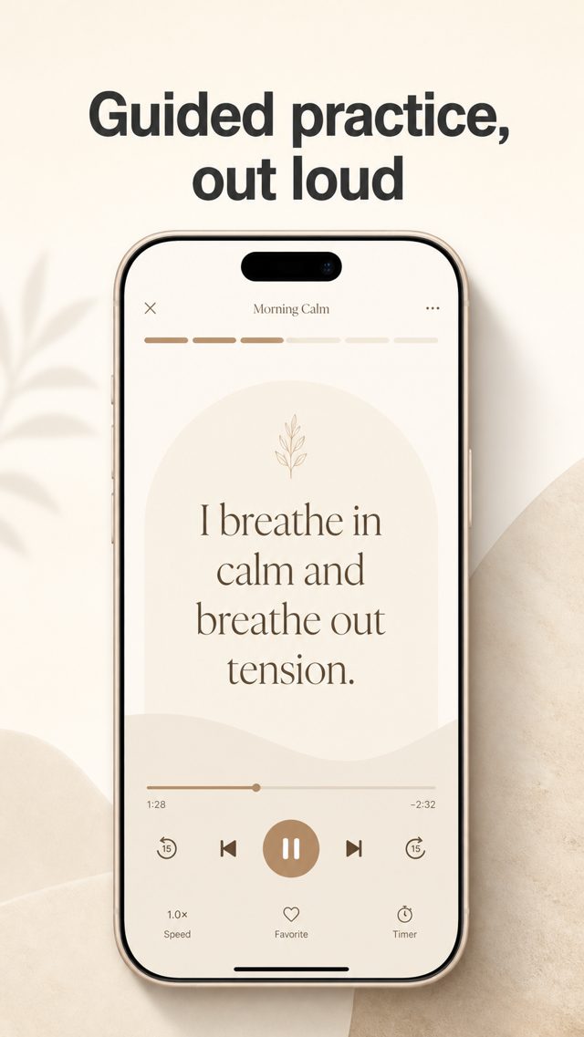 Guided practice with voice